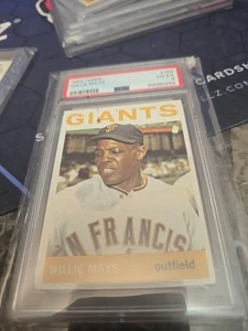 1964 Topps Baseball HOF Willie Mays #150 Card, SF Giants - PSA 4 Rating - Picture 1 of 4