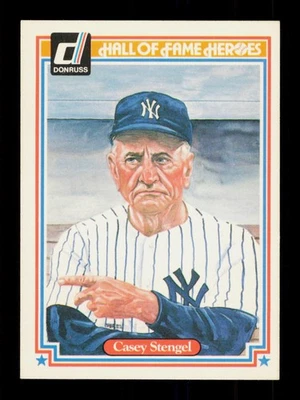 Donruss Hall of Fame Heroes #37 1983 Casey Stengel New York Yankees Foto 1 de 2