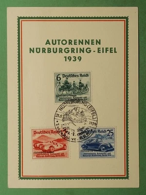 DR WHO 1939 GERMANY CAR EXPO? SLOGAN CANCEL POSTCARD SEMI POST w22362 - Image 1 of 2