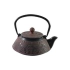 Buckingham Japanese Style Cast Iron Teapot 800ml Aztec Brown Black Tea Pot