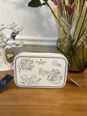 NWT Kate Spade KK958 Madison Perforated Camera Bag Crossbody In Meringue - Image 1 of 4