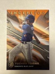 2023 Bowman Inception Tucker Toman Orange Parallel /25 - Picture 1 of 2