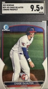 23 Bowman Chrome Prospect "Chase Delauter" #BCP-103. ¡SGC como nuevo 9,5! ¡Población 4! - Imagen 1 de 2