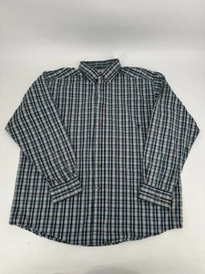 ARIAT Pro Series Shirt Men’s Sz XL Blue Plaid Button-Up Long Sleeve Western - Picture 1 of 4