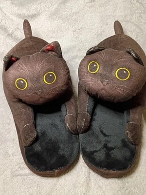 Novedad Zapatillas Gato Negras Talla US W7-10 Mordaza Regalo Nuevas Con Caja Openhahaha Foto 1 de 3