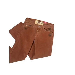 Vintage 7 For All Mankind The Great China Wall Corduroy Studded Pants size 28 - Picture 1 of 13