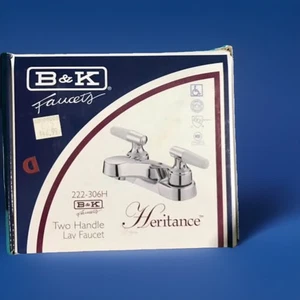 B&K Lavatory Faucet Two Handle 222-306H B&K - Picture 1 of 1