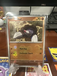 Pokemon Drilbur Pokeball Reverse Holo 045/086 Black Bolt 2025 - Picture 1 of 10