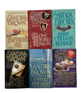 Sandra Brown Book Lot of 6 Vintage (1980's) Romance Paperback - Bild 1 von 14