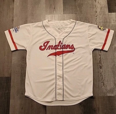 CC Sabathia Cleveland Indians Jersey White SGA Stadium Give Away Youth Size XL - Image 1 of 4