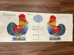 Rooster Fabric Panel Farmlife Collection VIP Cranston - ROOSTER Cut And Sew - Picture 1 of 3