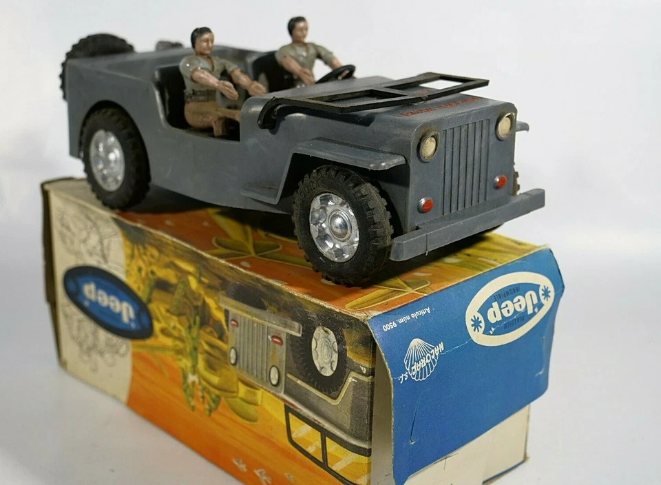 NACORAL Spagna N° 9500 JEEP US ARMY Corazzata In Plastica 22 Cm In Scatola - Immagine 1 di 4