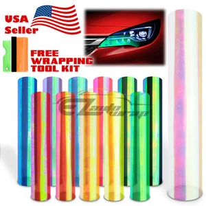 Chameleon Gloss Color Change Headlight Tint Fog Lights Tail light Vinyl Film - Foto 1 di 72