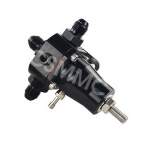 Aluminum Car Fuel Pressure Regulator With Oil Gauge 3 AN6 Fittings 3 Washers Kit - Picture 1 of 11