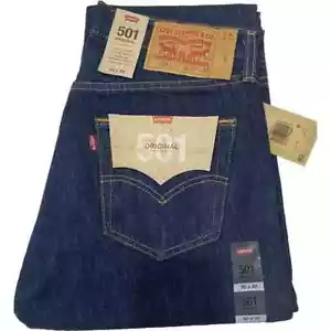 Levi's® 501 Original Regular Fit Mens Jeans Onewash Blue (Clearance Stock) - Picture 1 of 5