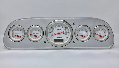 1960 1961 1962 1963 Ford Falcon Gauge Dash Cluster White - Image 1 of 4