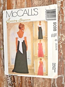 McCall's Sewing Pattern 9098 Misses Evening Elegance Bridesmaid Dress 10-14 UC - Picture 1 of 2