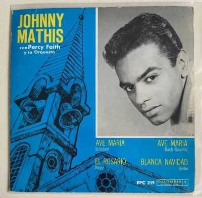 JOHNNY MATHIS CON PERCY FAITH -AVE MARIA- MEXICAN 7¨ EP PS POP 70'S - Image 1 of 4