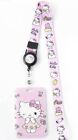 G-Ahora Hello Kitty Cartoon Print Lanyard Key Chain Id Badge