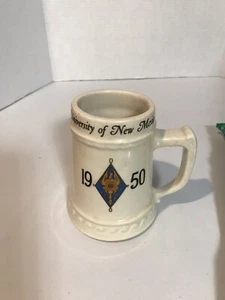 Beer Stein vintage university of New Mexico 1950 Eve on back - Picture 1 of 3