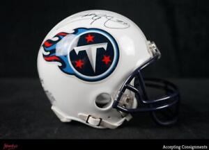 Eddie George Autograph Signed Titans Mini Helmet AUTO w/ Beckett BAS COA
