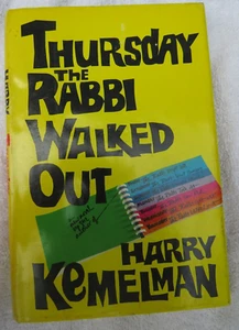 Thursday The Rabbi Walked Out by Harry Kemelman-BCE- DJ- 1978 William Morrow & C - Picture 1 of 14