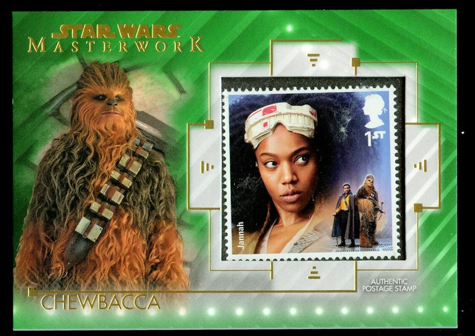 Chewbacca SC-CJ Topps 2020 Star Wars Masterwork Green Stamp Relic Card 13/99 - Image 1 of 1