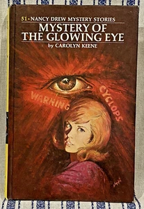 NANCY DREW Mystery of the Glowing Eye By Carolyn Keene (1974) Hardcover #51 - Picture 1 of 13