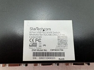 Star Tech CAB831HD - 8-Port USB PS2 KVM Switch BL1 1930280 w/ rack mount - Picture 1 of 5