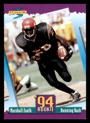 1994 Score #277 Marshall Faulk RC - Image 1 of 2