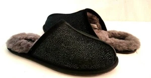 NEU IM KARTON UGG DAMEN PEARLE MILKY WAY SCHWARZ METALLIC GLITZER HAUSSCHUHE GRÖSSE 7 - Bild 1 von 6