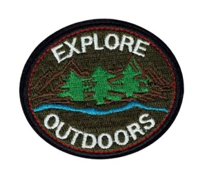 Explore Outdoors Deko-Accessoire zum Aufbügeln Zurück zur Natur Aufnäher - Bild 1 von 1