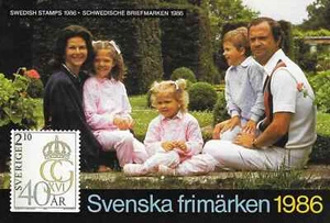 Sweden Official Year Set Sweden Swedish Mint MNH Stamp Folder NEW 1986 - Picture 1 of 4