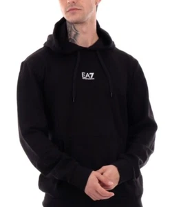 EA7 Emporio Armani Felpa Con Cappuccio Nero 8NPM37 - Picture 1 of 4