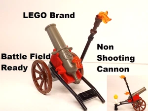 LEGO Cannon Cart Wheels Non Shooting Crossing Cannons Gray Moves Lighting Post - Picture 1 of 1