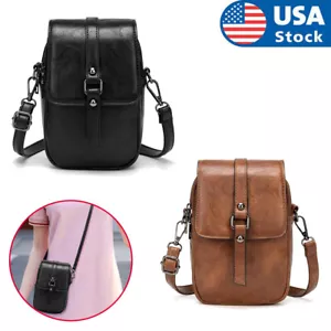 Vintage Crossbody Small Messenger Shoulder Phone Bag Handbag Wallet Cash Purs - Picture 1 of 8