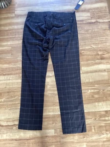 Pantalones de diseñador Antony Morato para hombre w34 x L32 cuadros T027 - Imagen 1 de 2