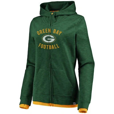 Green Bay Packers Womens Hyper Fandom Zip Hoodie - Image 1 of 3