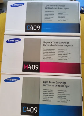 3 Samsung CLT-409S/XAA Toners-Magenta, and 2 Cyan CLT-CLP-CLX - Image 1 of 3