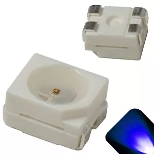 50 x LED PLCC4 1210 3528 Azul SMD LEDs Luz Super Ultra Brillante Coche SMT PLCC-4 - Imagen 1 de 2