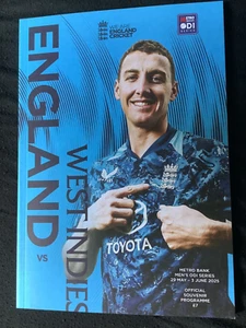 2025 England v West Indies ODI Series Programme - Picture 1 of 1
