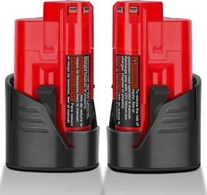2Pack 3.0Ah For MILWAUKEE For M12 48-11-2430 12Volt NEW Lithium-Ion Battery - Picture 1 of 7