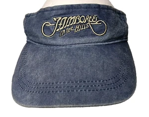 Jamboree In The Hills Sun Visor Hat Blue Canvas Ohio Country Music Festival Fest - Picture 1 of 9