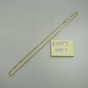 Kette 14KY Goldseil, Breite 2,25 mm, 18" lang mit Karabinerverschluss, 6,6 Gramm - Bild 1 von 3