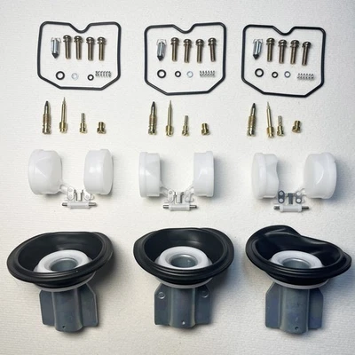 3x FOR Triumph 02-07 Speedmaster Keihin Carburetor repair kit Carb Diaphragm - Image 1 of 4