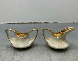 Lot of Two Pearl China Co. Iridescent Miniature Vases - Picture 1 of 6