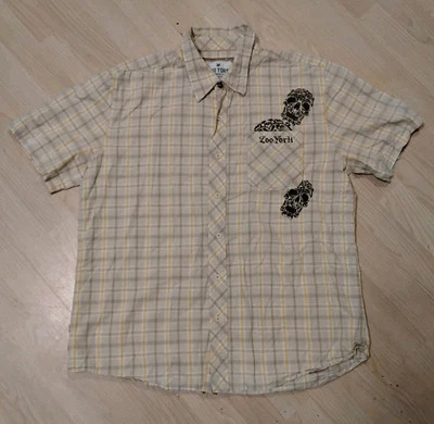Camisa con botones Zoo York para hombre talla XL manga corta Foto 1 de 4