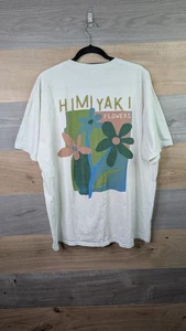 Urban Outfitters Graphic Print Tee T Shirt Himiyaki Mens L Flowers Cream Grow - Picture 1 of 17