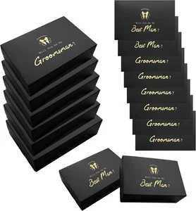 Trauzeugen Box 8 Packungen Trauzeugen Geschenkbox Mann und Trauzeugen Vorschlag Box Set f... - Bild 1 von 4