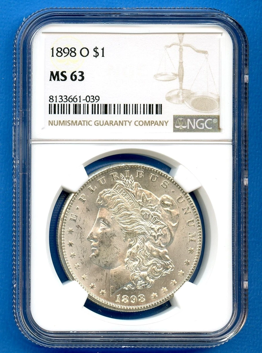 MS 63 Graded 1898 Year Morgan US Dollars (1878-1921) for sale | eBay